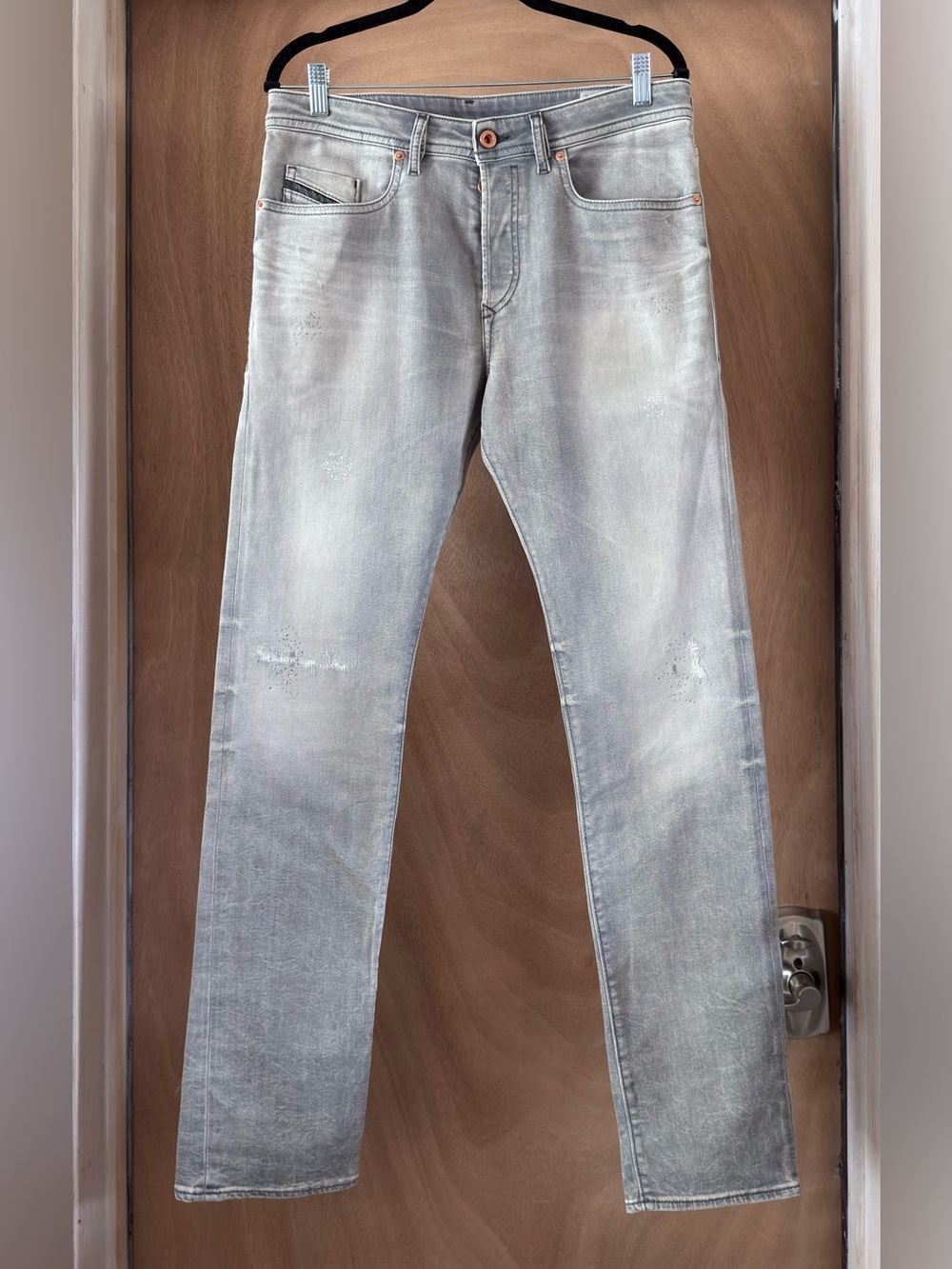 Diesel Buster Jeans 0699J Grey Wash Slim Tapered  Men’s 32x32